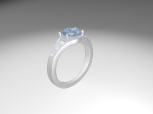 diamond ring 3D Model