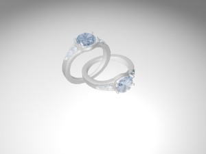 diamond ring 3D 模型