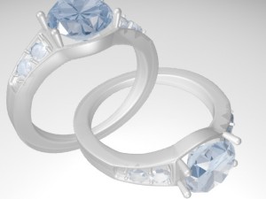 diamond ring 3D 模型