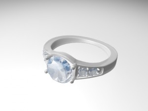 diamond ring 3D 模型