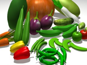 vegetable collection 3D 모델