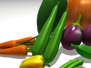 vegetable collection 3D 모델