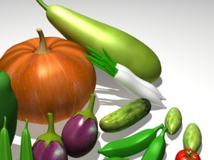 vegetable collection 3D 모델