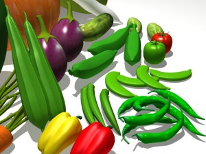 vegetable collection 3D 모델