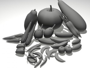 vegetable collection 3D 모델