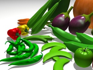 vegetable collection 3D 모델
