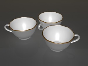 cup and saucer Modèle 3D