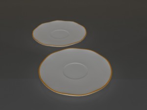 cup and saucer Modèle 3D