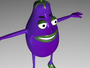 charakter brinjala Model 3D