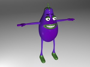 brinjal character 3D 모델