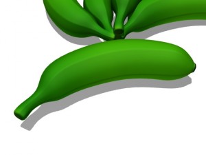 green banana Modèle 3D