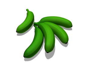 green banana Modèle 3D