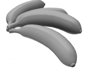 green banana Modèle 3D