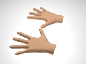 male hand Model 3D