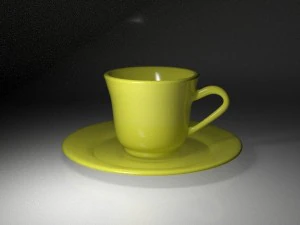 tazza di t&egrave; Modello 3D