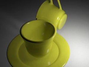 tazza di t&egrave; Modello 3D