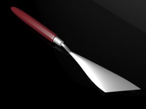palette knife 3D-Modell