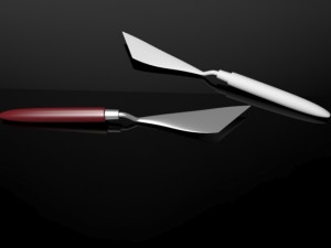 palette knife 3D-Modell