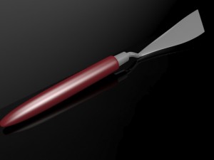 palette knife 3D-Modell