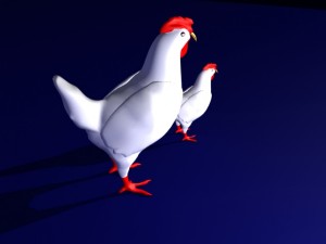 hen 3Dモデル