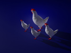 hen 3Dモデル