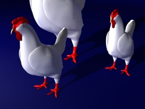 hen 3Dモデル