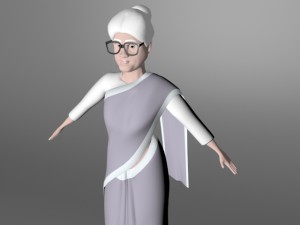 old woman 3Dモデル