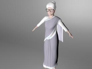 old woman 3Dモデル