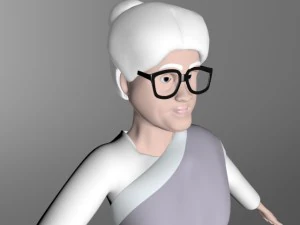 old woman 3D Model