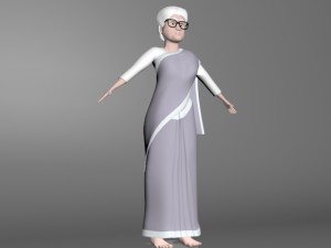 old woman 3Dモデル
