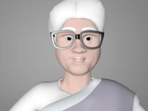 old woman 3D Model