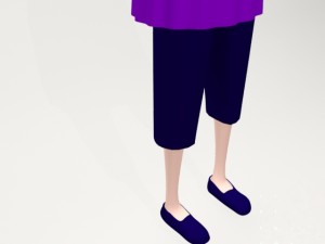 cartoon girl Model 3D