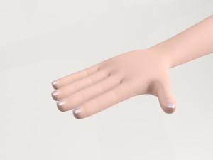 cartoon girl Model 3D