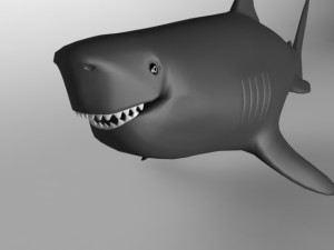megalodon-shark Modello 3D