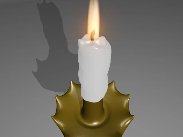 candle stand 3D Model .c4d .max .obj .3ds .fbx .stl .blend