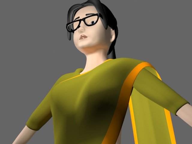 femaleteacher 3D Модель .c4d .max .obj .3ds .fbx .stl .blend 