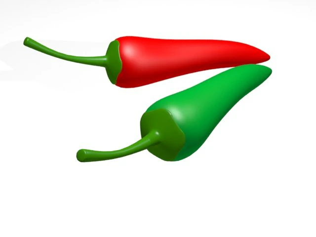 chilli 3D Model .c4d .max .obj .3ds .fbx .stl .blend 