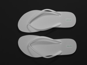 white sandal 3D Модель