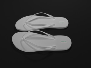 white sandal 3D Model