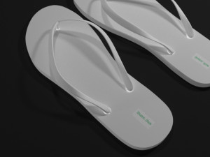 white sandal 3D Model