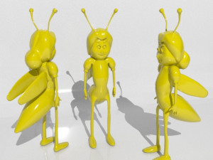cartoon bee 3D Model