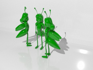 cartoon bee 3D Model