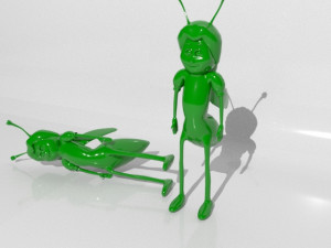 cartoon bee 3D Model