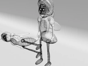 cartoon bee 3D Model