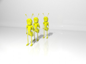 cartoon bee 3D Model