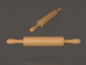 rolling pin and board 3D Model