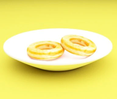 donut 3D Model .c4d .max .obj .3ds .fbx .stl .blend 