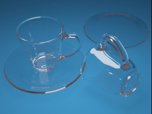 vray glass cup 3D 模型