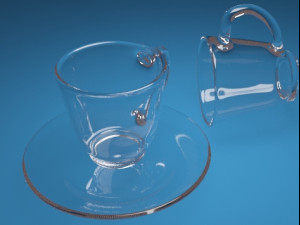 vray glass cup 3D 模型