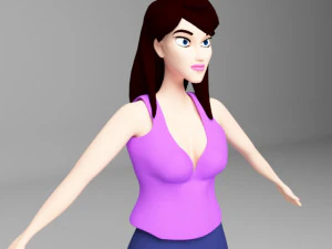 Perempuan Model 3D